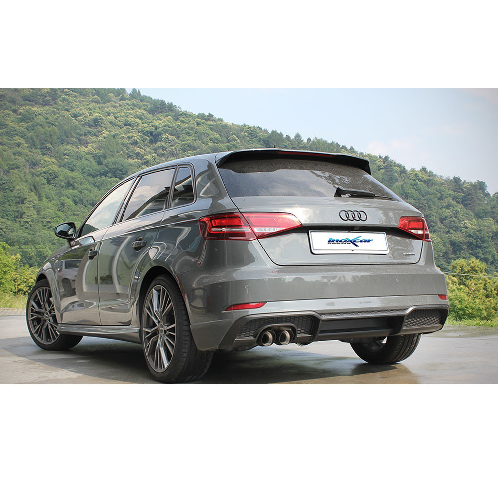 Inoxcar central pipe with muffler Audi A3 8V SB 2,0 TFSi 2016-2018 - IC-TCSA304 - TCSA3.04 - 3661768561843