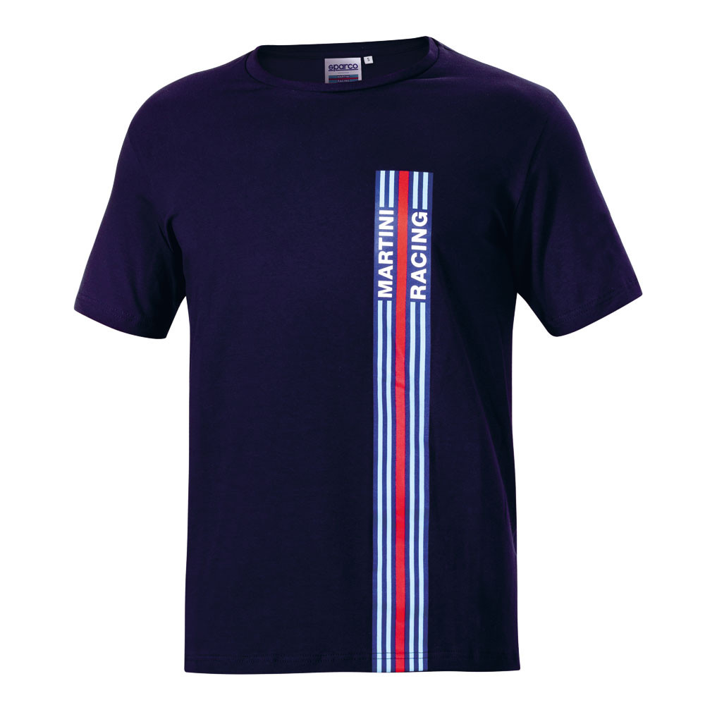 Sparco Martini Racing T-Shirt mit Streifen - 01339MR.BL.XXL - 01339MRBI5XXL - 8033280427115