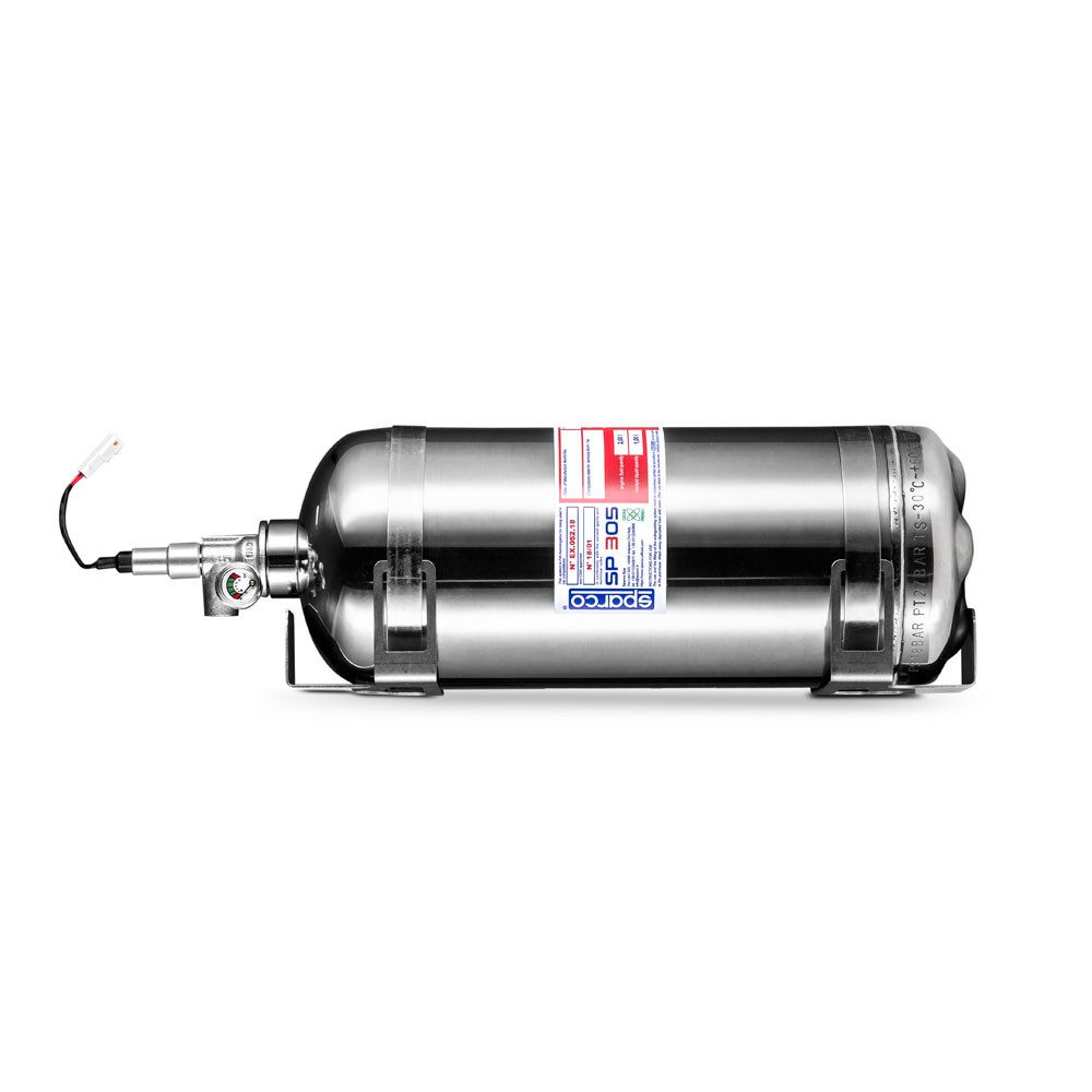Extincteur électrique inox Sparco SP305 3,9L - 014778EXL3 - 014778EXL3 - 8033280409661