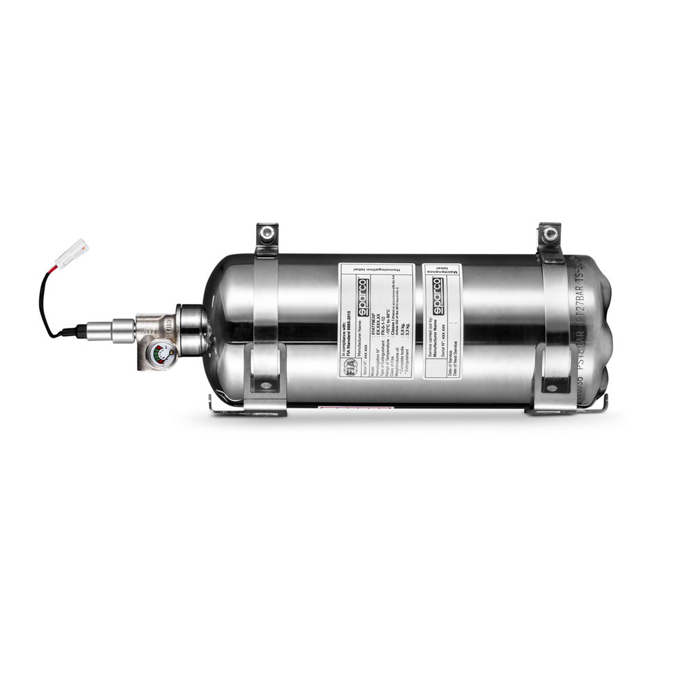 Estintore elettrico acciaio Sparco 2,5L FIA 8865 - 014779EXP - 014779EXP - 8033280420789