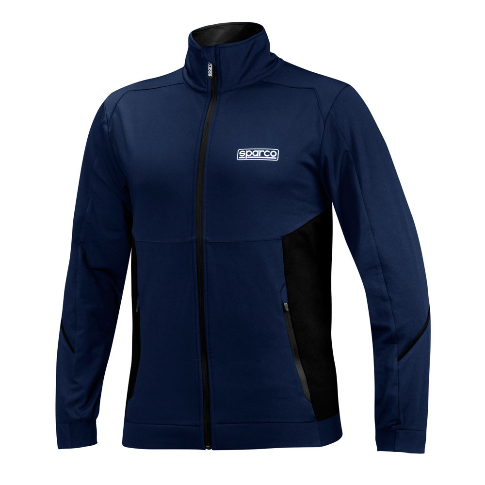 Felpa con zip Sparco - 01366.NB.S - 01366NRAZ1S - 8033280447007