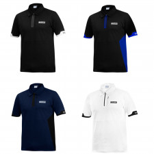 Polo con zip Sparco