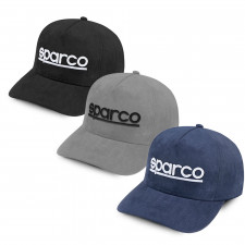 Sparco Mütze aus Baumwoll-Veloursleder