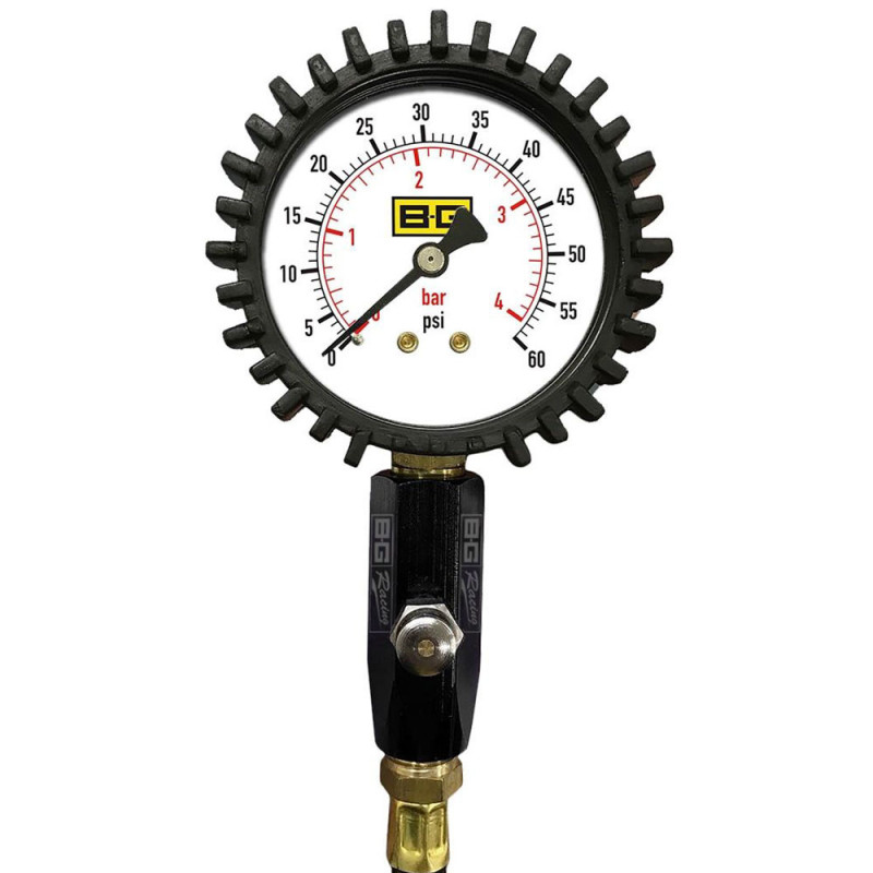 BG-Racing 0-60psi/0-4bar tire pressure gauge - BG-R515 - BGR515 - 5060252098458