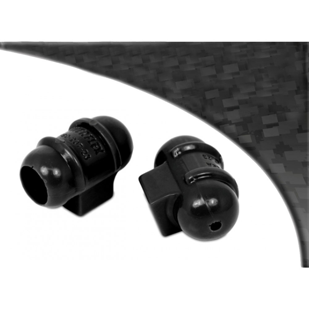 Silent-Bloc Powerflex Black Barre Anti-Roulis Diamètre 23mm R19 16S (2 Pièces) - PF-F6020723-2N - PFF60-207-23BLK - 5055676513601