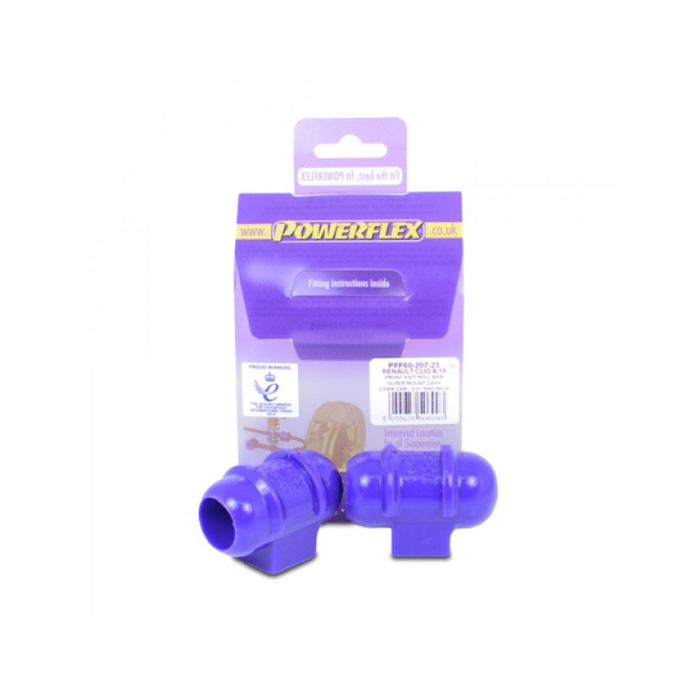 Silent-Bloc Powerflex Anti-Roll-Stange Durchmesser 23mm R19 16S (2 Stück) - PF-F6020723-2 - PFF60-207-23 - 5055676506993