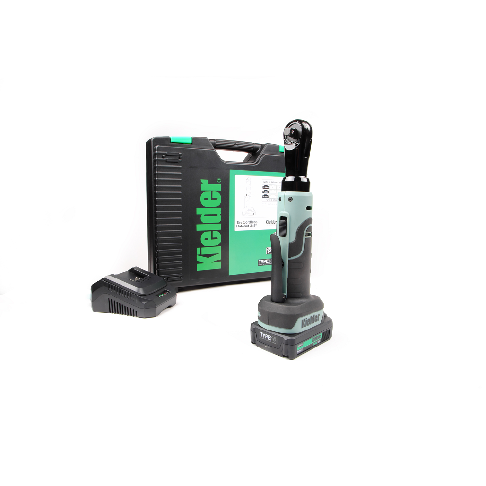 Coffret cliquet 18V 3/8" KIELDER avec chargeur + malette de transport Pro + 1 batterie 2.0Ah - KWT-010-11 - KWT-010-11EU - 5060441194350