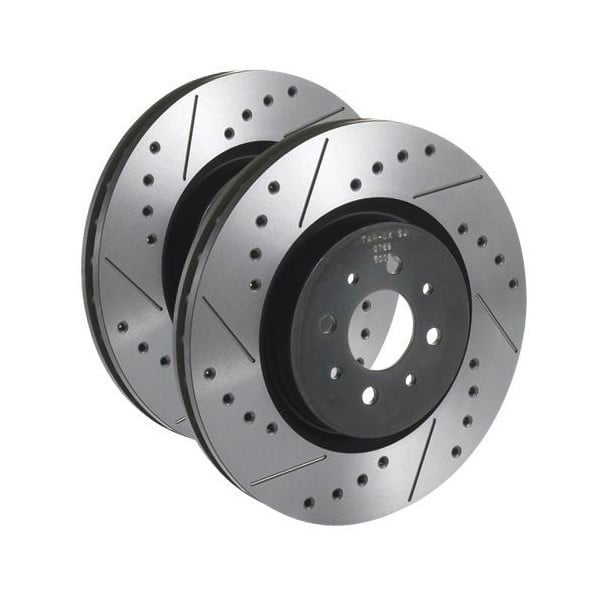 Disques de frein Tarox Arrière Pleins finition SJ percés et rainurés Kia Picanto 1.2 85cv 2011/09-2018/12 - TA-2319-SJ - SJ 2319 - 3661768892718