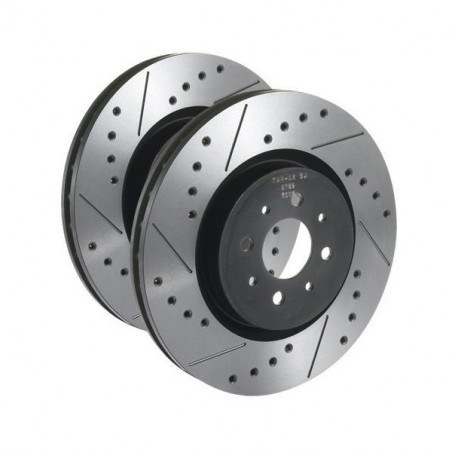 Bremsscheiben Tarox Vorne Belüftet Finish SJ gelocht und gerillt Honda Civic VII Hatchback 1.6i 110cv 2001/02-2005/09