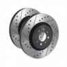 Tarox SJ solid drilled and grooved front brake disks Saab 900 II Coupé 2.0 -16 Turbo 185cv 1993/12-1998/02