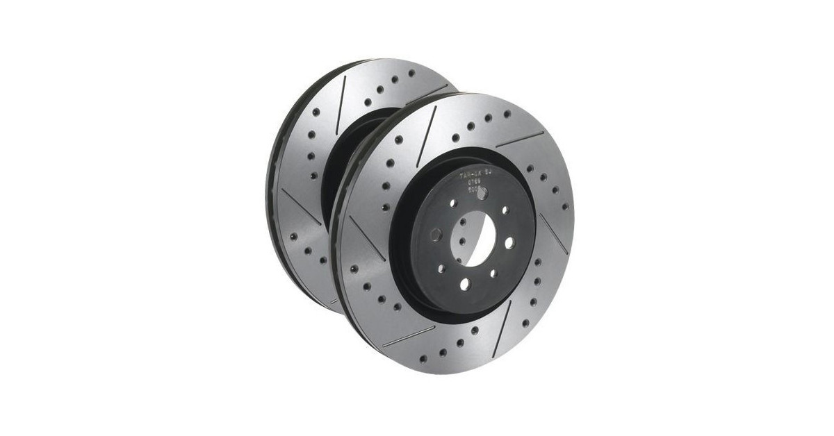 Tarox SJ solid drilled and grooved front brake disks Peugeot 308 II 1.6 GTi 272cv 2015/06-2018/12