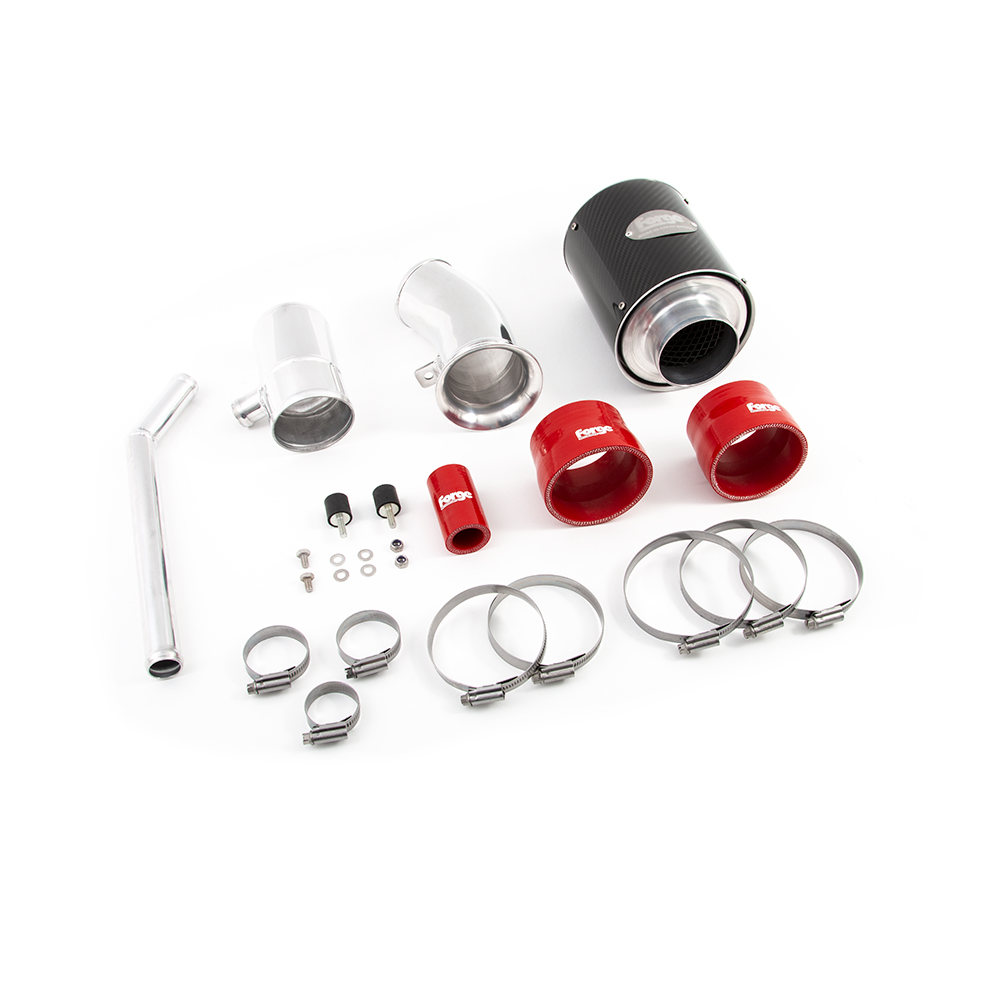 Kit di aspirazione diretta Forge per Fiat 500 Abarth con filtro a pieghe - FO-FMINDF500-P.R - FMINDF500-RED-PLE - 3661768024553