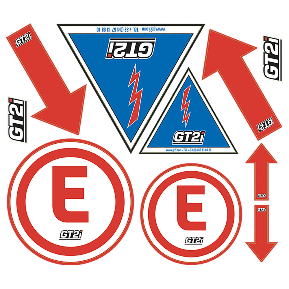 Foglio Autoadesivi GT2i Estintore / Interruttore / Freccia - GT-PLANCHE - 3661768552896