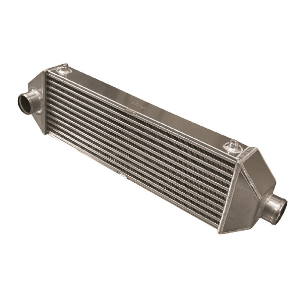 Intercooler universale FORGE Tipo 07 - 1 connessione anteriore e 1 laterale centrata - 665x115x200mm - FO-FMINT107U.51.EQ - FMINT100UNIV-ANG-TD51-UT07 - 3661768826454