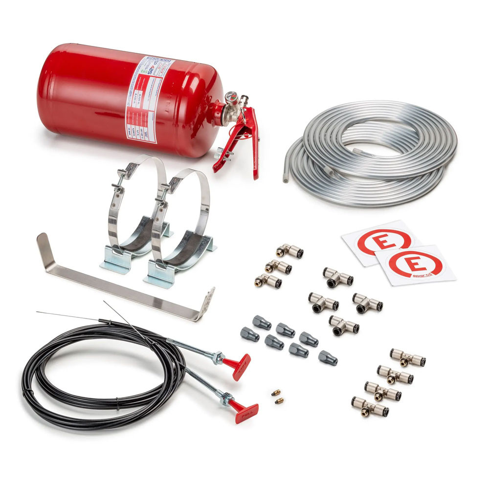 Extincteur mécanique acier Sparco 4,25L FIA 2000 - 014772MSL - 014772MSL - 8033280278748
