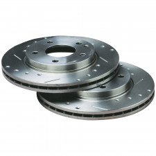 Bremsscheiben Bratex Gruppe A Gelocht gerillt Peugeot 306 S16 BV6 Vorne 283x22mm 4x108