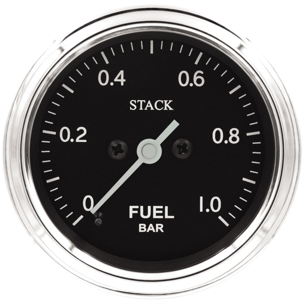 Manometro Stack Classic 52mm pressione benzina 0-1b elettrico - ST-3303C - ST3303C - 3661768625279