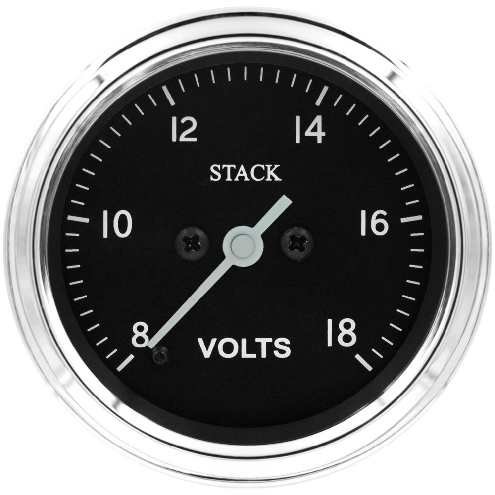 Manometer Stack Classic 52mm Voltmeter 8-18v elektrisch - ST-3316C - ST3316C - 3661768625330