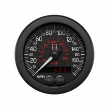 Stack GPS speedometer 88mm black 0-180mph and 290km/h