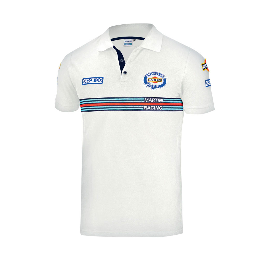 Sparco Martini Racing Replica Polo-Shirt - 01275MR.BL.M - 01275MRBI2M - 8033280391171