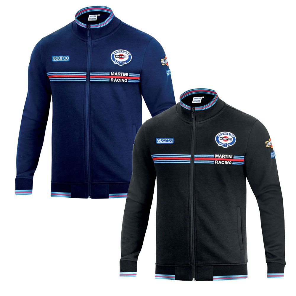 Martini Racing Sweatshirt mit Reißverschluss - 01278MR.G.3XL - 01278MRGR6XXX