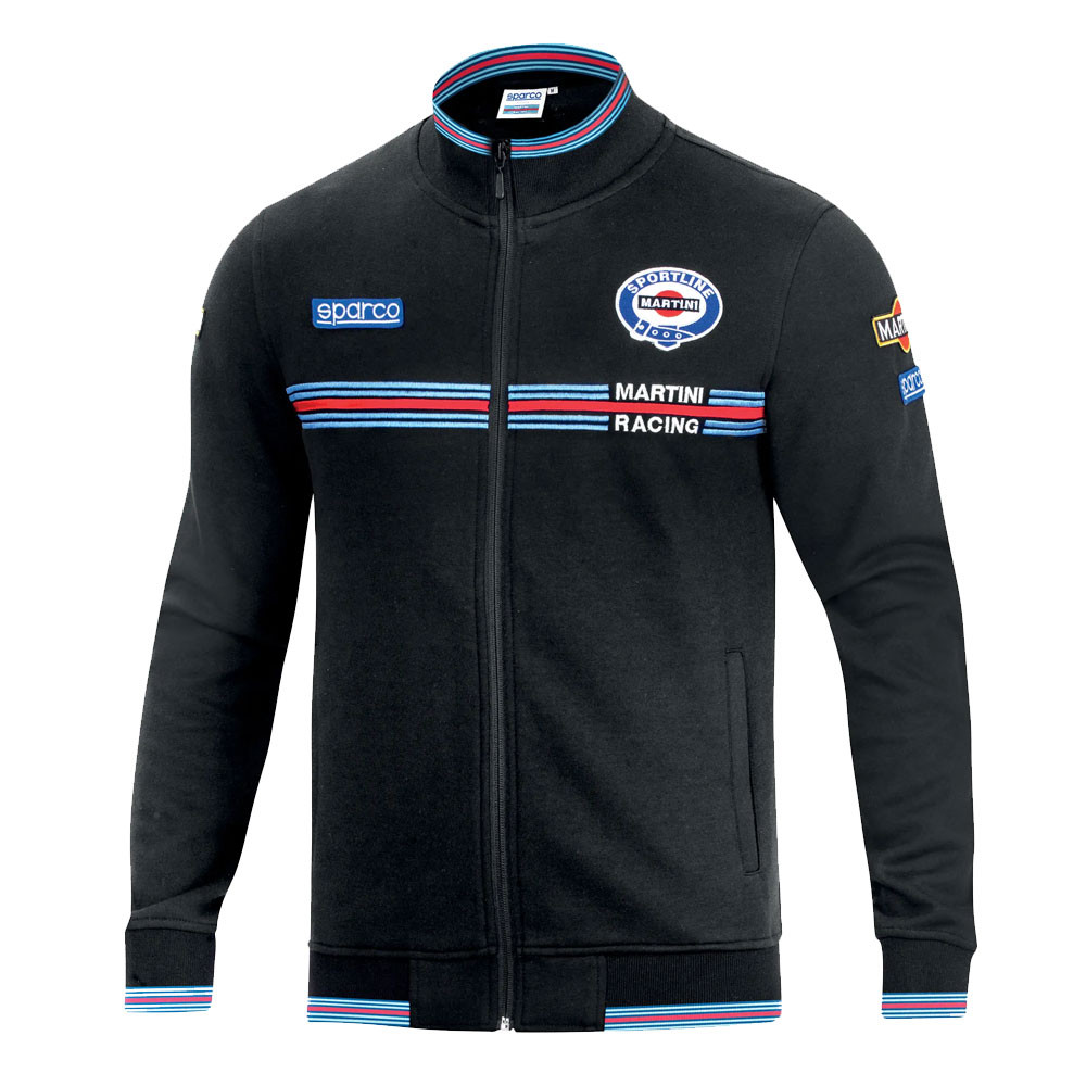 Martini Racing Sweatshirt mit Reißverschluss - 01278MR.G.3XL - 01278MRGR6XXX