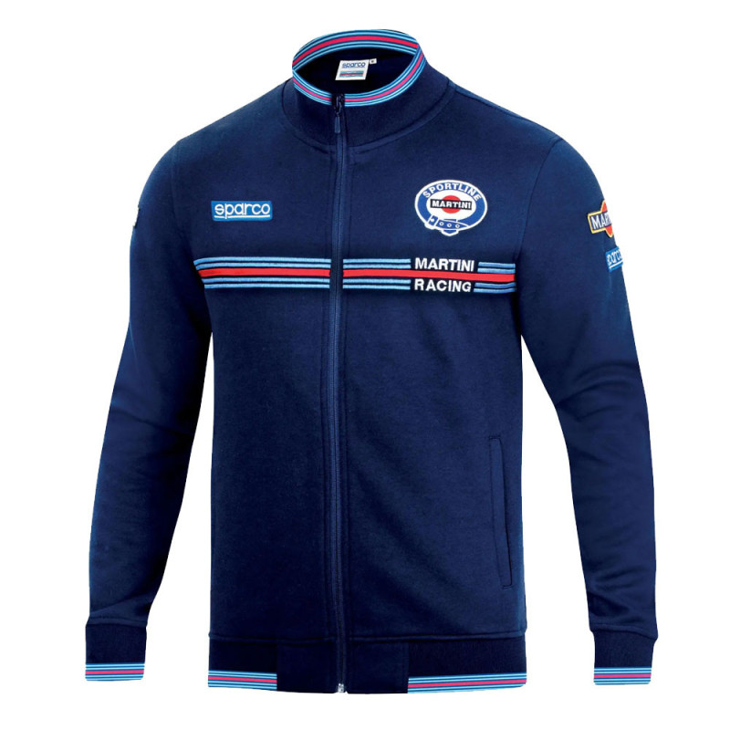 Martini Racing Sweatshirt mit Reißverschluss - 01278MR.G.3XL - 01278MRGR6XXX