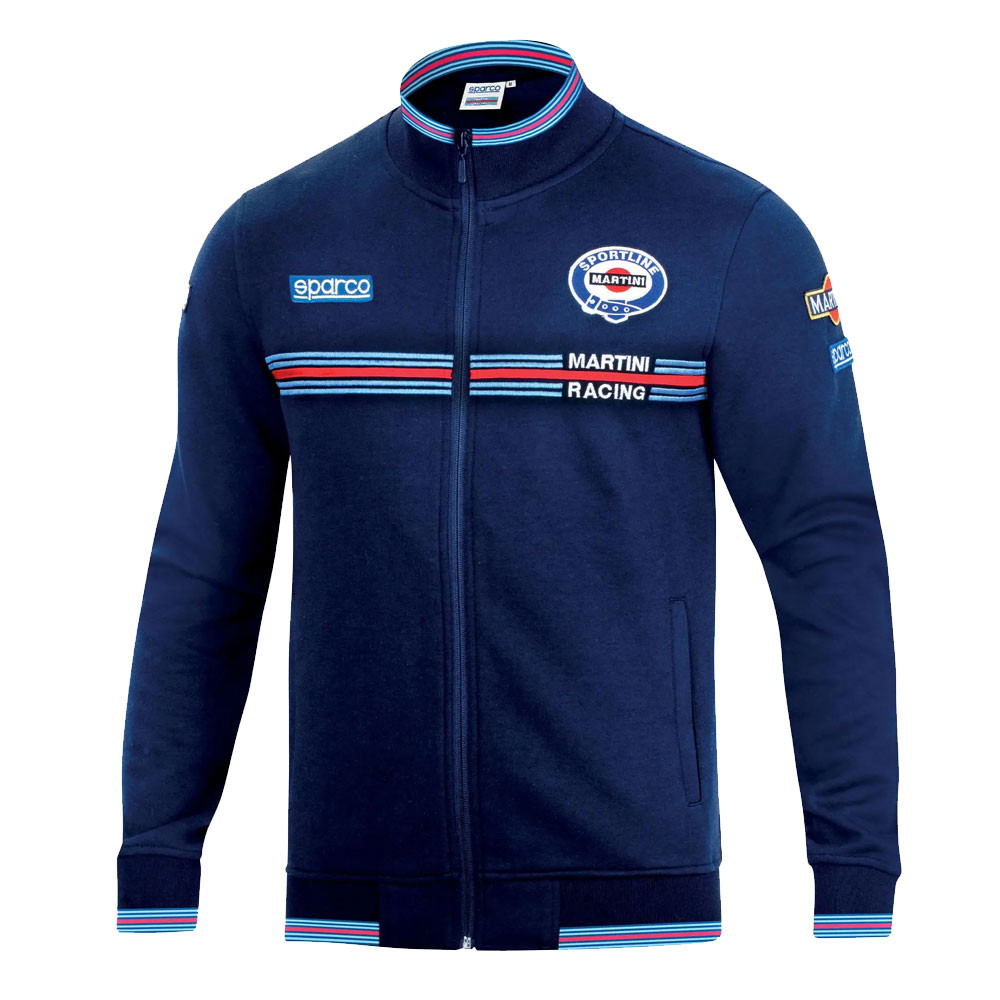 Martini Racing Sweatshirt mit Reißverschluss - 01278MR.G.3XL - 01278MRGR6XXX