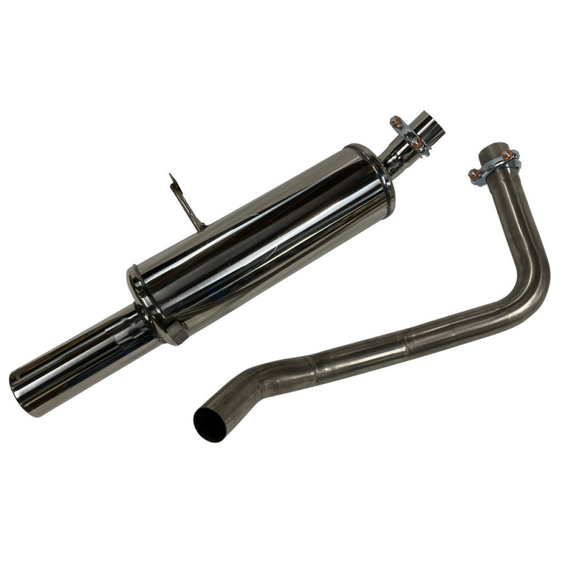 Terminal Echappement Inox Inoxcar Renault Megane II 1.6 16v 1x80mm - IC-REME0980 - REME.09.80 - 3661768258101