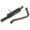 Inoxcar Stainless Rear Exhaust Renault Megane II 1.6 16v 1x80mm