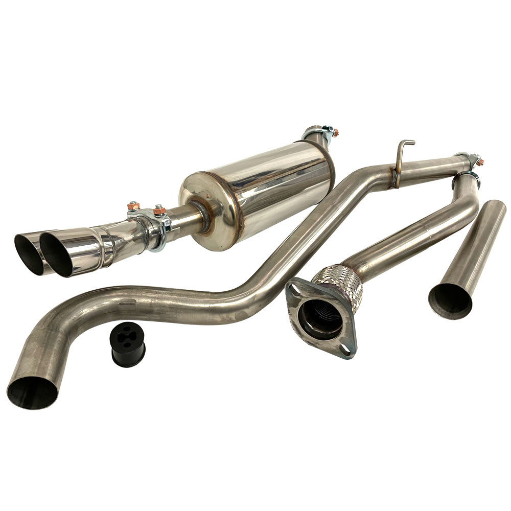 Inoxcar Stainless Exhaust Line Renault Twingo 2 RS1.6 16S Catback and Central Pipe and Rear Muffler x2 - IC-LRE15 - LRE.15 - 3661768467527