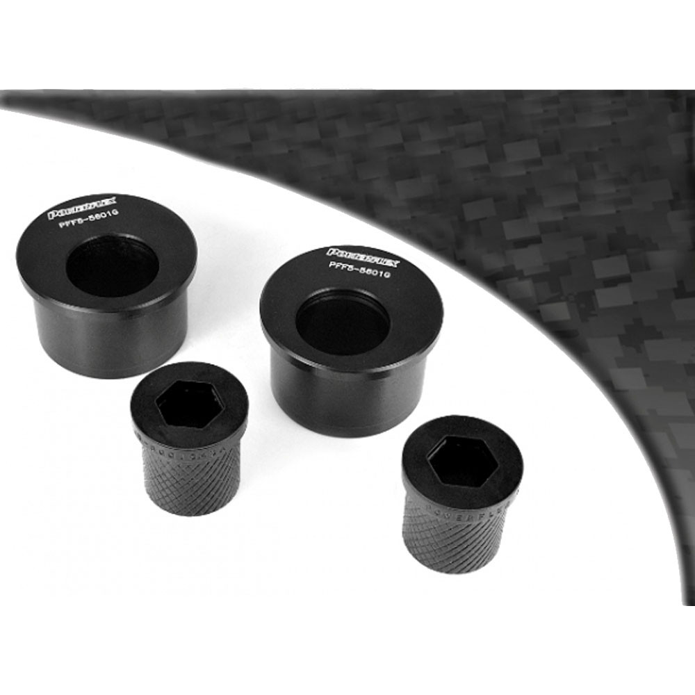Powerflex Black Boccola Posteriore Braccio Anteriore, Offset Incidenza BMW E46 Serie 3 (1999 - 2006) - PF-F55601G-2N - PFF5-5601GBLK - 5055676530899