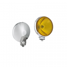 Faro storico del veicolo abbagliante vetro giallo Ø160mm cromo