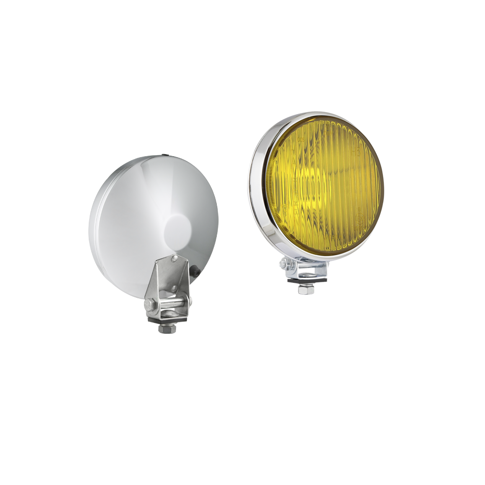 Veicolo storico fendinebbia vetro giallo Ø160mm Chrome - LU-6104485 - 3666618003948