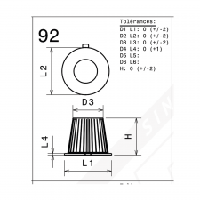 Filtre à air de remplacement origine GREEN FILTER Mitsubishi GALANT III 2,4L / LANCER V