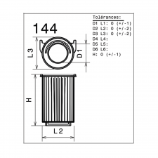 Filtre à air de remplacement origine GREEN FILTER Golf VI 1.4L TSI 122CH