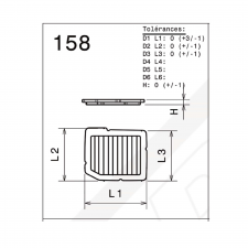 Filtro Aria Green Honda Civic 1.6 16v ED7 1989-1991