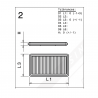 Filtre à Air Green BMW M 635 CSi 1986-1988