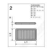 Ersatzluftfilter Original GREEN FILTER Daewoo LANOS 1.6 16V 106cv 97-04