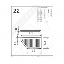 GREEN FILTER OEM replacment air filter Chrysler PT Cruiser