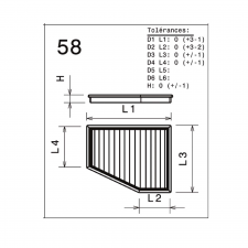 Filtre à air de remplacement origine GREEN FILTER Volvo S60 I D5 2,4L 08/05-