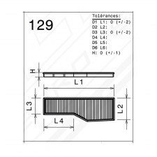 Filtre à air de remplacement origine GREEN FILTER Porsche 996 3.4/3.6 Carrera