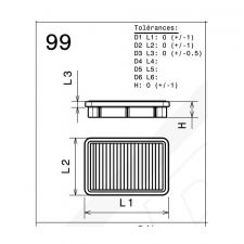 GREEN FILTER OEM replacment air filter NISSAN GT-R 35 GT-R 3,8L (Kit de 2 filtres) 16-