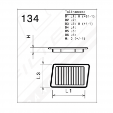 GREEN FILTER OEM replacment air filter JEEP WRANGLER 2,4L TJ