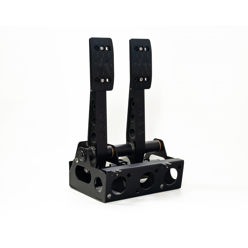 Pedal Box Schwarz 2 Pedale OBP 5.05:1/5.45:1 ohne Meisterzylinder Bodenbefestigung - OBP-0161PRC-B - OBP0161PRC-B - 3666618004525