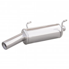 Inoxcar Stainless Rear Exhaust Peugeot 206 1.4 16v After 2001 1x80mm