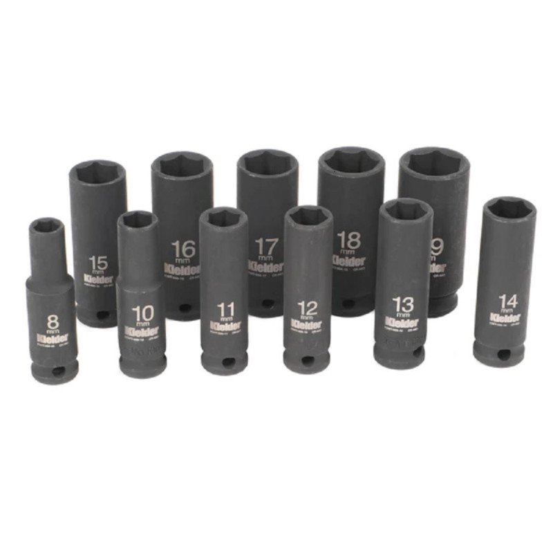 Satz von 11 Steckschlüsseln 3/8" 62mm KIELDER (8 bis 19mm) - KWT-386-01 - KWT-386-01 - 5060441191991