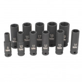 Set di 11 bussole KIELDER da 3/8" 62 mm (da 8 a 19mm)