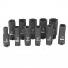 Set di 11 bussole KIELDER da 3/8" 62 mm (da 8 a 19mm)