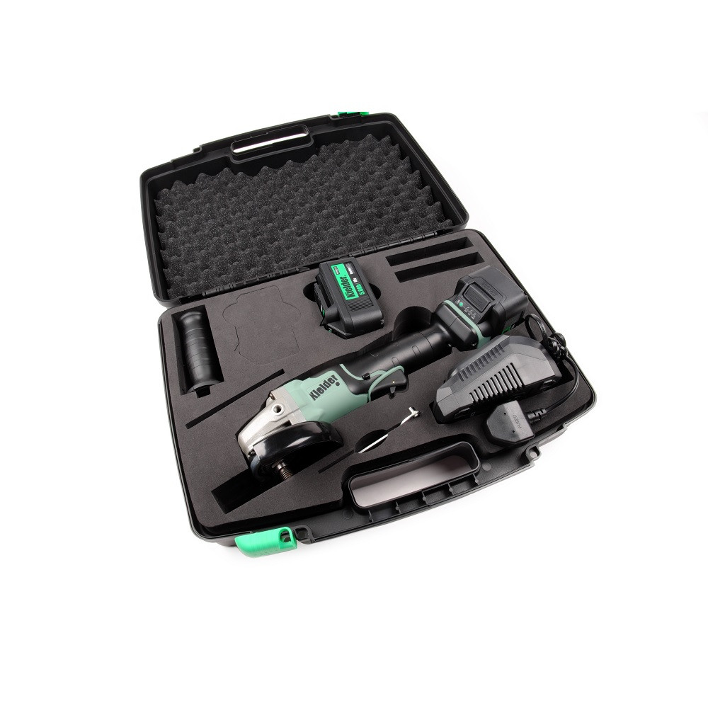 18V Winkelschleifer-Set KIELDER 115mm (mit 2 x 5.0Ah Akkus und Ladegerät) - KWT-013-02 - KWT-013-02EU - 5060441195029